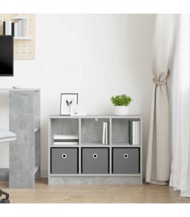 vidaXL Sideboard with Drawer Concrete Grey 73.5 x 22.5 x 53.5 cm — Size: 73.5 x 22 x 53.5 cm