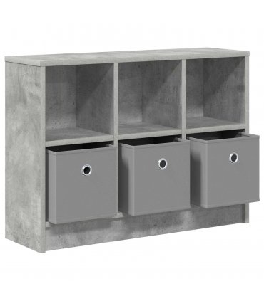 vidaXL Sideboard with Drawer Concrete Grey 73.5 x 22.5 x 53.5 cm — Size: 73.5 x 22 x 53.5 cm