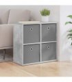 vidaXL Sideboard with Drawer Concrete Grey 59.5 x 27 x 57 cm