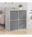 vidaXL Sideboard with Drawer Concrete Grey 68.5 x 32 x 67 cm