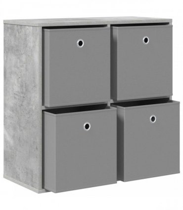 vidaXL Sideboard with Drawer Concrete Grey 68.5 x 32 x 67 cm