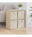 vidaXL Sideboard with Drawer Sonoma Oak 59.5 x 27 x 57 cm