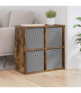 vidaXL Sideboard with Drawer Smoked Oak 59.5 x 27 x 57 cm