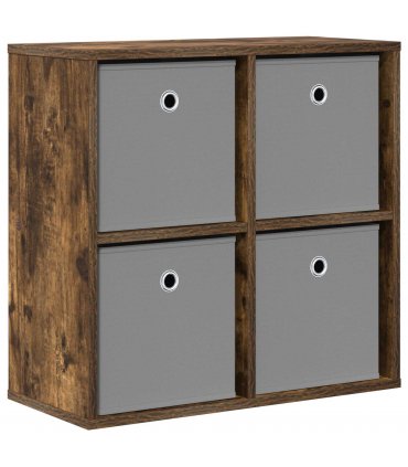 vidaXL Sideboard with Drawer Smoked Oak 59.5 x 27 x 57 cm