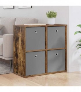 vidaXL Sideboard with Drawer Smoked Oak 68.5 x 32 x 67 cm