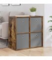 vidaXL Sideboard with Drawer Smoked Oak 68.5 x 32 x 67 cm