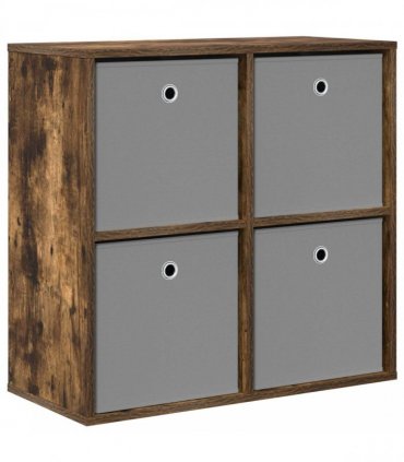 vidaXL Sideboard with Drawer Smoked Oak 68.5 x 32 x 67 cm