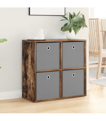 vidaXL Sideboard with Drawer Smoked Oak 68.5 x 32 x 67 cm