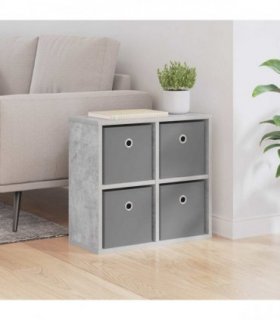 vidaXL Sideboard with Drawer Concrete Grey 49.5 x 22 x 47 cm