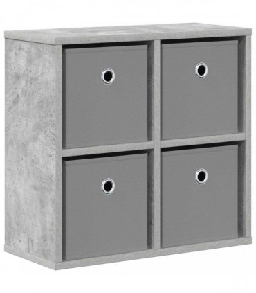 vidaXL Sideboard with Drawer Concrete Grey 49.5 x 22 x 47 cm