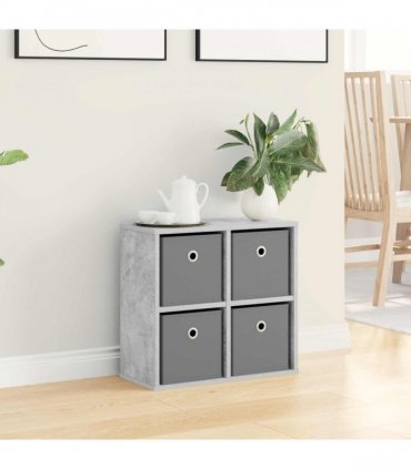 vidaXL Sideboard with Drawer Concrete Grey 49.5 x 22 x 47 cm