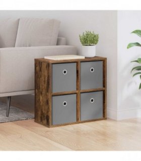 vidaXL Sideboard with Drawer Smoked Oak 49.5 x 22 x 47 cm