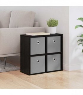 vidaXL Sideboard with Drawer Black Oak 49.5 x 22 x 47 cm