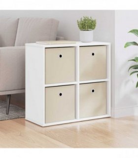 vidaXL Sideboard with Drawer White 59.5 x 27 x 57 cm