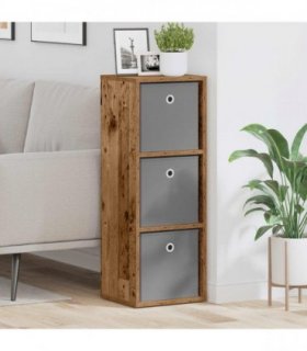 vidaXL Sideboard with Drawer Old Wood 30.5 x 27 x 84.5 cm