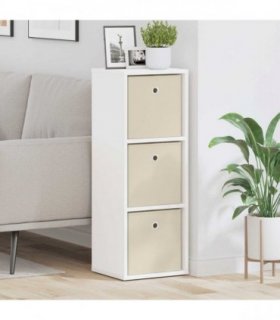 vidaXL Sideboard with Drawer White 30.5 x 27 x 84.5 cm