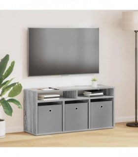 vidaXL Lowboard with Drawer Grey Sonoma 102 x 32 x 48.5 cm