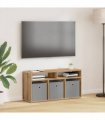 vidaXL Lowboard with Drawer Artisan Oak 87 x 27.5 x 43 cm — Size: 87 x 27.5 x 43.5 cm