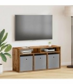 vidaXL Lowboard with Drawer Old Wood 102 x 32 x 48.5 cm