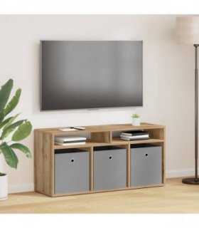 vidaXL Lowboard with Drawer Artisan Oak 102 x 32 x 48.5 cm