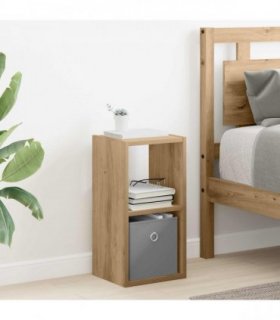 vidaXL Bedside Table Artisan Oak 25.5 x 22 x 49.5 cm Engineered Wood