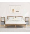 vidaXL Bedside Table with Drawer 2 pcs Artisan Oak 35 x 32 x 68.5 cm