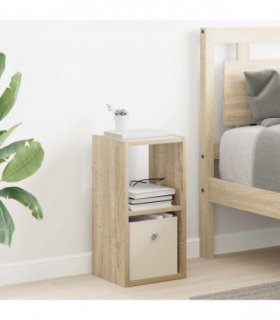vidaXL Bedside Table Sonoma Oak 25.5 x 22 x 49.5 cm Engineered Wood