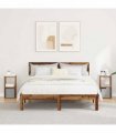 vidaXL Bedside Table with Drawer 2 pcs Old Wood 25.5 x 22 x 49.5 cm