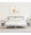 vidaXL Bedside Table 2 pcs Concrete Grey 25.5 x 22 x 49.5 cm