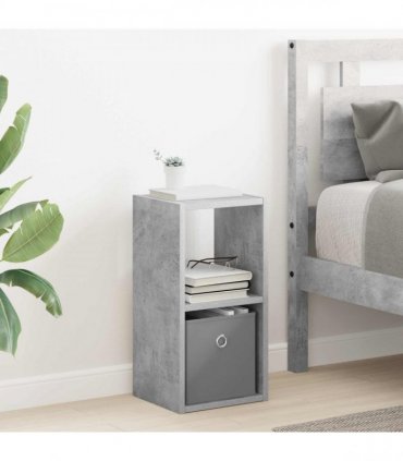 vidaXL Bedside Table 2 pcs Concrete Grey 25.5 x 22 x 49.5 cm
