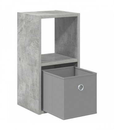 vidaXL Bedside Table 2 pcs Concrete Grey 25.5 x 22 x 49.5 cm