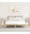 vidaXL Bedside Table with Drawer 2 pcs Sonoma Oak 30.5 x 27 x 59.5 cm