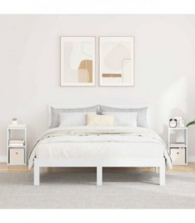vidaXL Bedside Table 2 pcs White 25.5 x 22 x 49.5 cm Engineered Wood