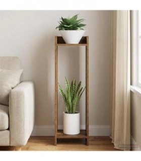 vidaXL Plant Stand Old Wood 30 x 30 x 100 cm Engineered Wood