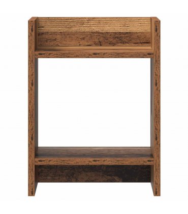 vidaXL Plant Stand with Shelf Old Wood 30 x 30 x 40 cm Engineered Wood