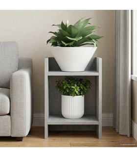 vidaXL Plant Stand Concrete Grey 30 x 30 x 40 cm Engineered Wood