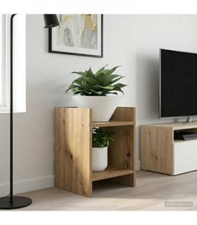vidaXL Plant Stand 2 pcs Artisan Oak 30 x 30 x 40 cm Engineered Wood