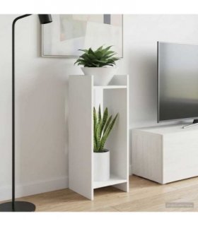 vidaXL Plant Stand 2 pcs White 30 x 30 x 80 cm Engineered Wood