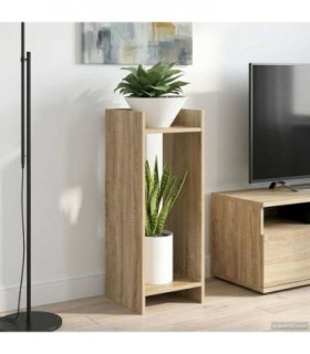 vidaXL Plant Stand 2 pcs Sonoma Oak 30 x 30 x 80 cm Engineered Wood