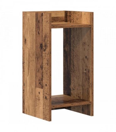 vidaXL Plant Stand with Shelf Old Wood 30 x 30 x 60 cm Engineered Wood