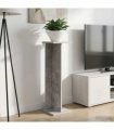 vidaXL Plant Stand Concrete Grey 25 x 25.5 x 80.5 cm Engineered Wood