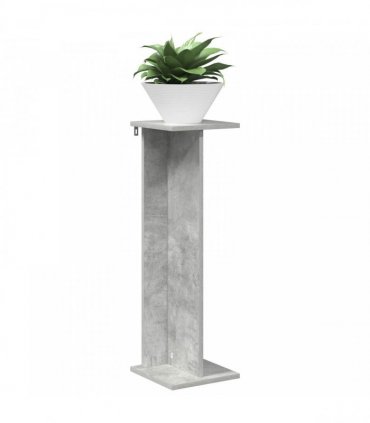 vidaXL Plant Stand Concrete Grey 25 x 25.5 x 80.5 cm Engineered Wood
