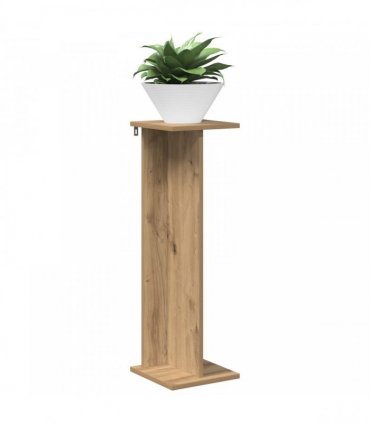 vidaXL Plant Stand Artisan Oak 25 x 25.5 x 80.5 cm Engineered Wood
