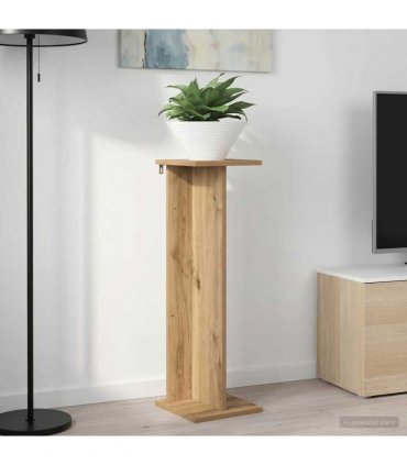 vidaXL Plant Stand Artisan Oak 25 x 25.5 x 80.5 cm Engineered Wood