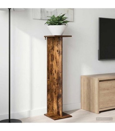 vidaXL Plant Stand 2 pcs Smoked Oak 25 x 25.5 x 100.5 cm