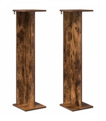 vidaXL Plant Stand 2 pcs Smoked Oak 25 x 25.5 x 100.5 cm