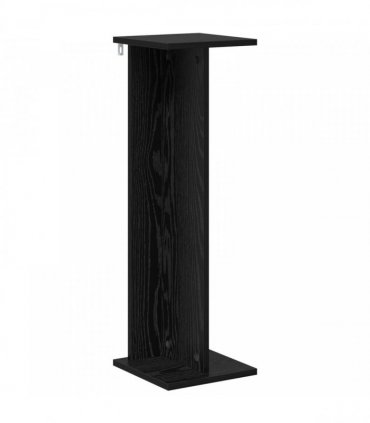 vidaXL Plant Stand 2 pcs Black Oak 25 x 25.5 x 80.5 cm Engineered Wood