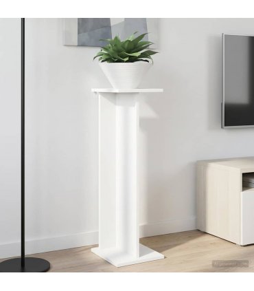 vidaXL Plant Stand 2 pcs White 25 x 25.5 x 80.5 cm Engineered Wood
