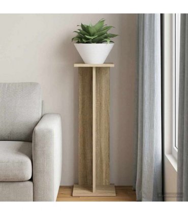 vidaXL Plant Stand Sonoma Oak 25 x 25.5 x 80.5 cm Engineered Wood