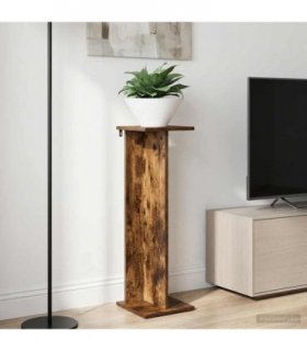 vidaXL Plant Stand 2 pcs Smoked Oak 25 x 25.5 x 80.5 cm